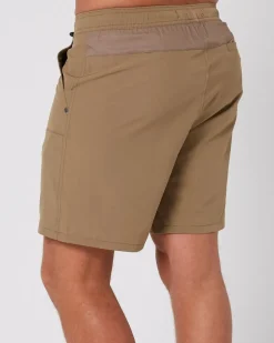 Follow All Day Shorts - Deep Taupe
