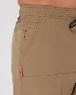 Follow All Day Shorts - Deep Taupe