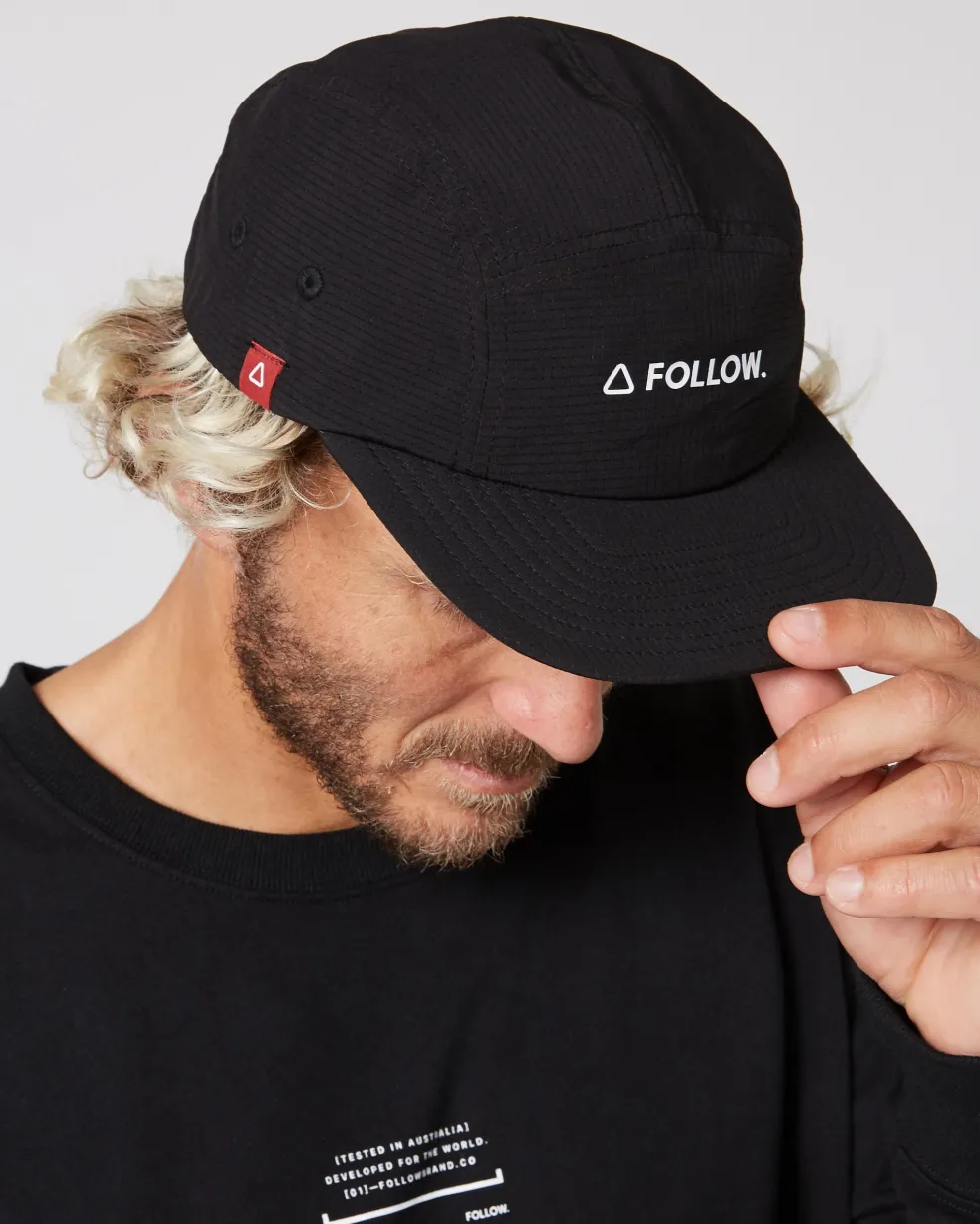 Follow Brand Tech Cap - Black