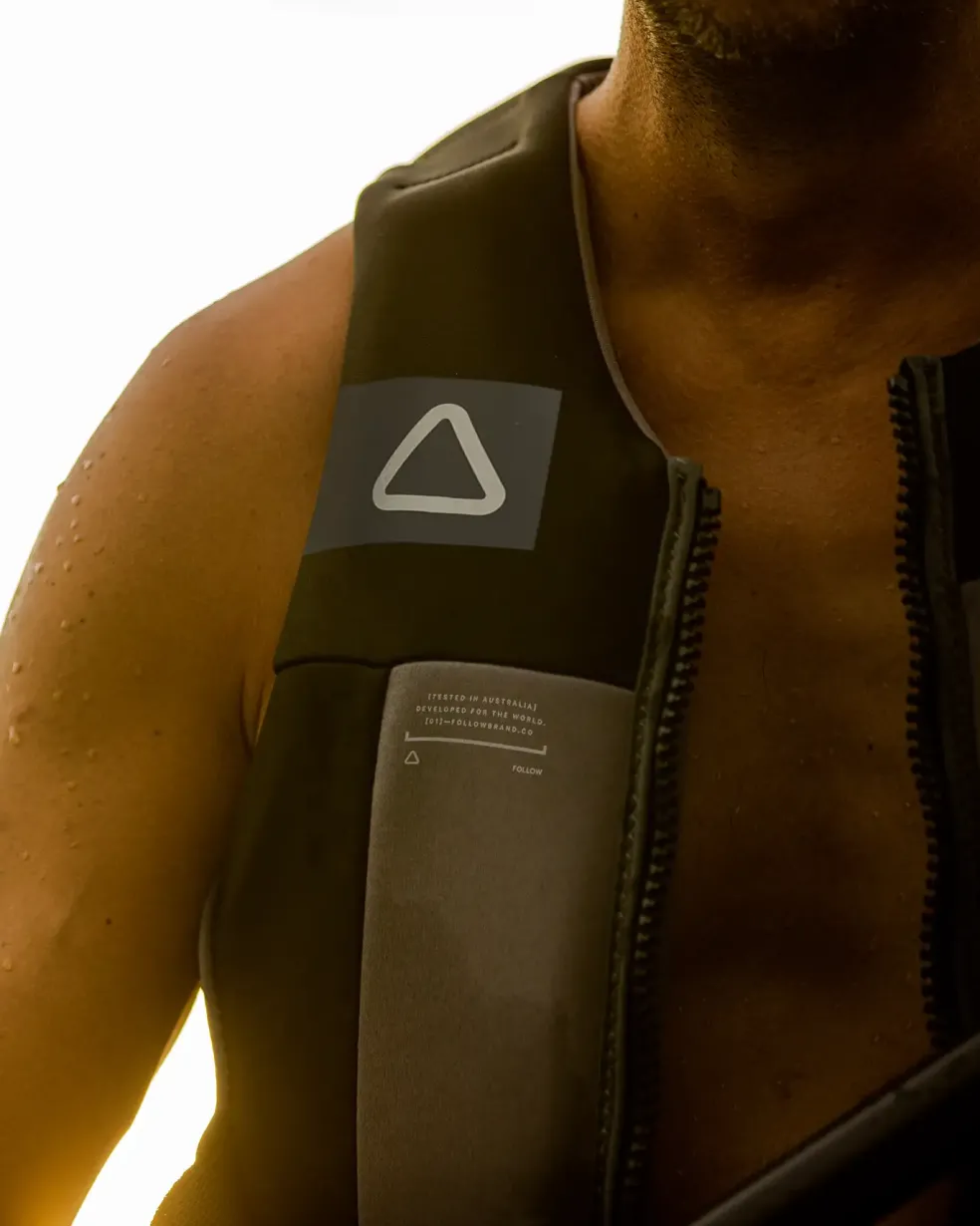 Follow Logo Men's CGA Life Jacket - Black