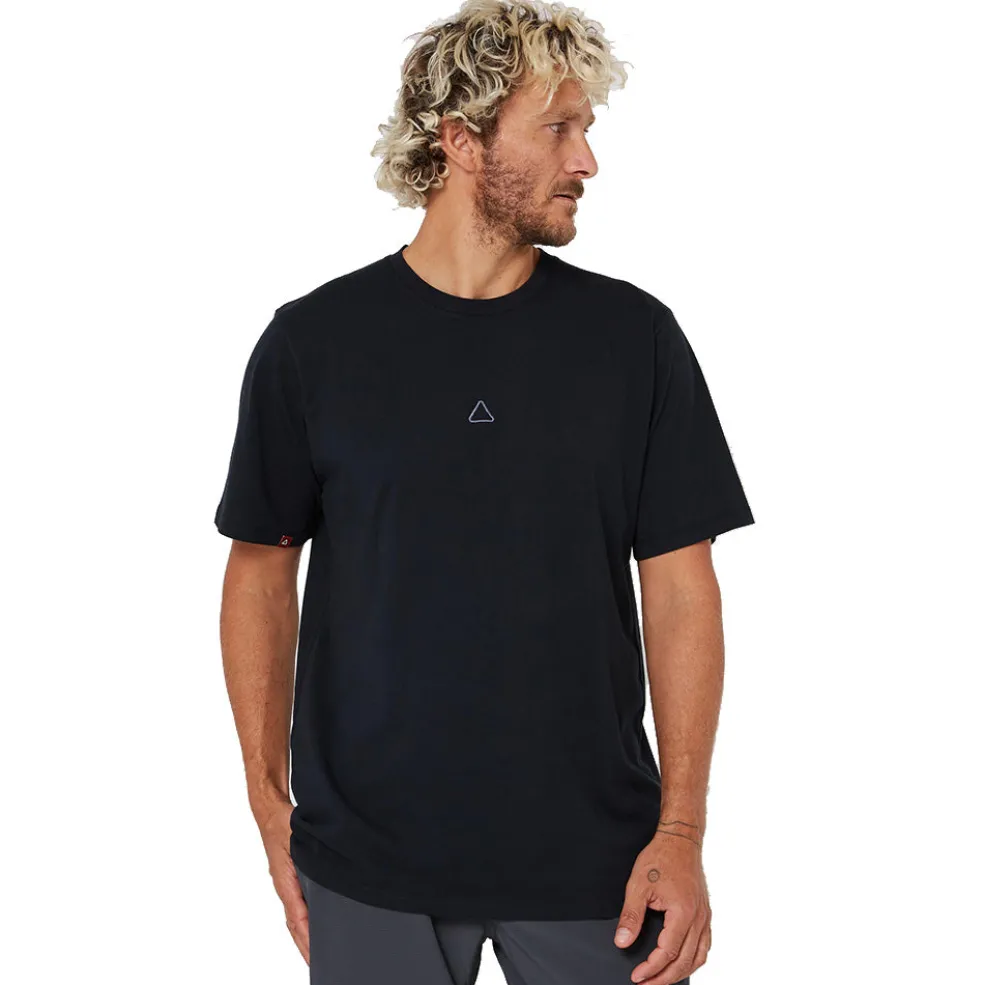 Follow Stitched Tee - Black