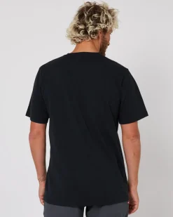 Follow Stitched Tee - Black