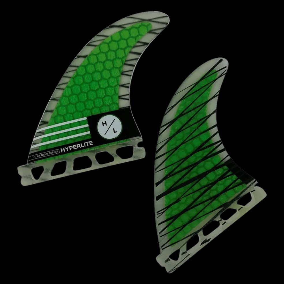 Hyperlite 4.5 Riot Carbon Surf Fin Set - Twin