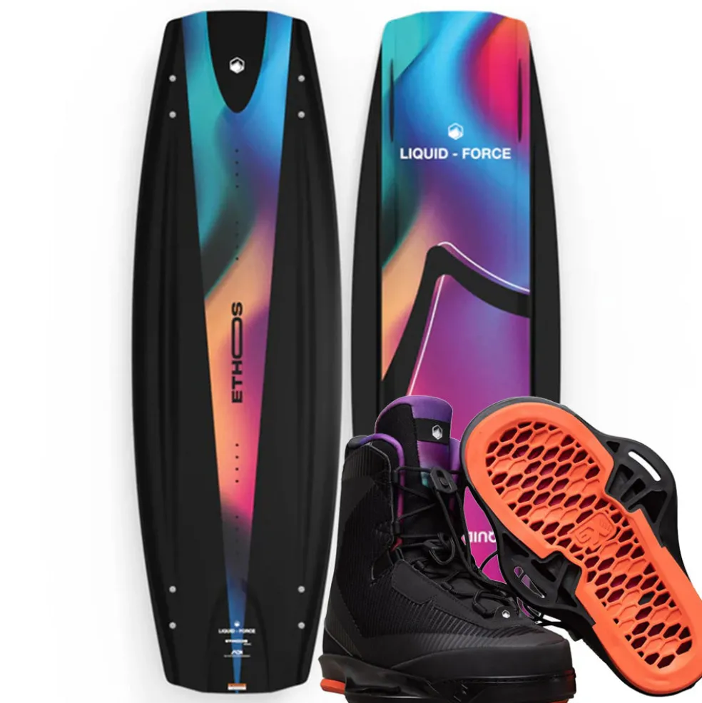 Liquid Force Ethos Wakeboard | Vertex 6X Boots 2026