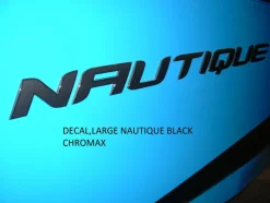 Nautique DECAL - LARGE NAUTIQUE BLACK CHROMAX - 140089