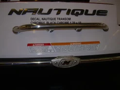 Nautique DECAL TRANSOM CHROMAX BLACK CHROME 1.39 x 18 - 140017