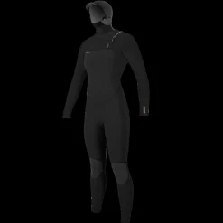 O'Neill Women's Hyperfreak 5/4+mm Chest Zip Full Wetsuit w/ Hood