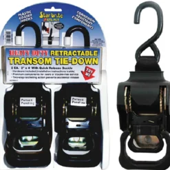 Starbrite 2" Heavy Duty Retractable Tie Downs (2 Per Pack)